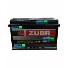 Аккумулятор ZUBR 74 А/ч 710A R+ LB3 (низкий формат)